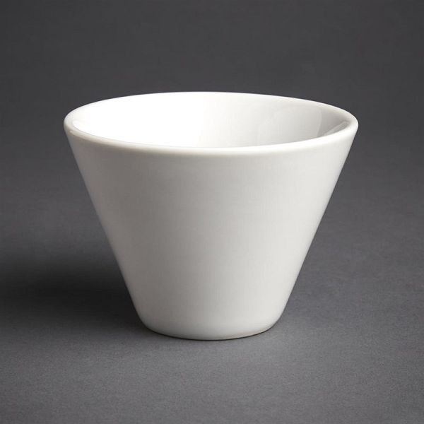 Olympia Whiteware konische Auflaufförmchen weiß 10cm (6 Stück), CM165