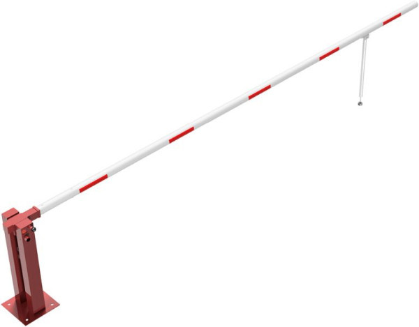 Schake Handschranke mit Gasdruckfeder und Pendelstütze, lichte Weite: 5000 mm, mit Dreikantverschluss, 415_51FPB