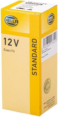 HELLA Halogen-Glühlampe, WY21W, Standard, 12V, 21W, Sockelausführung Glühlampe: W3x16d, Schachtel, 8GP 009 021-002