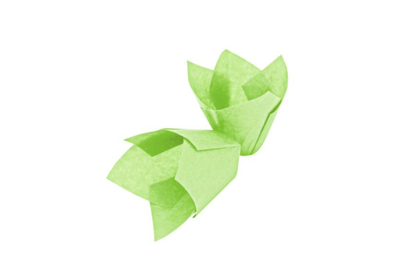 Schneider Muffinform Tulpe grün, Boden 50 mm, Höhe 55 mm, VE: 1000 Stück, 122275