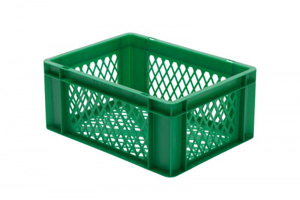 LA-KA-PE TK 400/175-2, grün, Transport-Stapelkasten, Wände und Boden durchbrochen, 07517 02 23