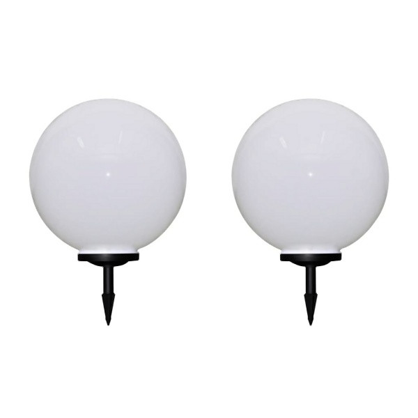 vidaXL Wegeleuchten 2 Stück LED 50 cm mit Erdspieß, UV-beständig, 277118