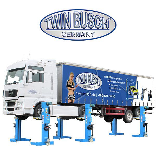 Twin Busch LKW-Radgreifanlage 45 t, 6 Stück, TW575-6