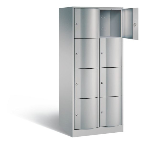 C+P XL-Schließfachschrank Resisto, H1950xB772xT640mm, Farbe: Weißaluminium, 8470-273 S10020