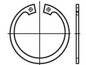 Sicherungsringe DIN 472 Federstahl 8 x 0,8 VE=K (200 Stück)