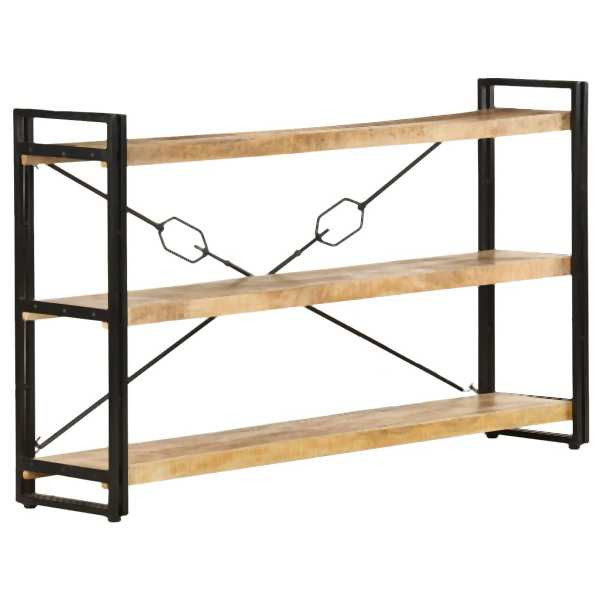 vidaXL Bücherregal 3 Fächer 140x30x80 cm Mango Massivholz, 320620