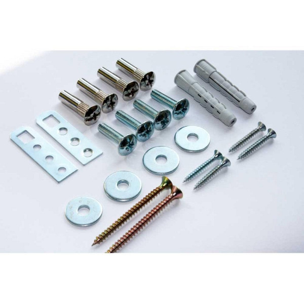 Deskin Montagematerial, für Regale bis 3 Ordnerhöhen, die als Aufsatzelement genutzt werden, 216000