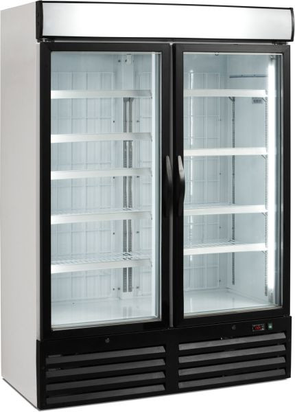 NordCap Gewerbetiefkühlschrank TKU 980 G-LED, für Take-Away Kühlprodukte und Getränkekühlung, steckerfertig, Umluftkühlung, 435250001