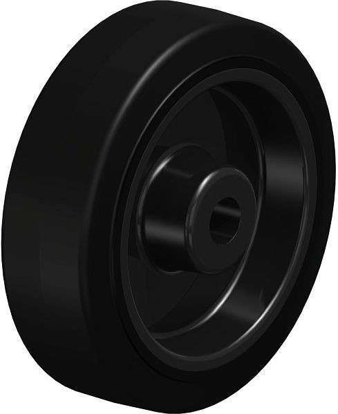 Blickle POEV 125/15R Rad aus Elastik-Vollgummi, Schwarz, 42895