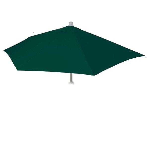 Mendler Ersatz-Bezug für Sonnenschirm halbrund Parla, Sonnenschirmbezug Ersatzbezug, 270cm Stoff/Textil UV 50+ 3kg, grün, 97733