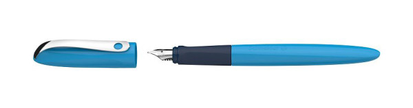 Schneider Füllhalter Wavy - Feder A, Patrone, blau, 162113