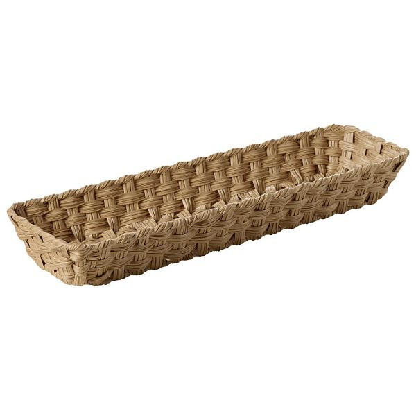APS GN 2/4 Korb TWIRL - Polypropylen braun, 53 x 16,2 cm, Höhe 6,5 cm, GN-System, mit Edelstahldraht, 40365
