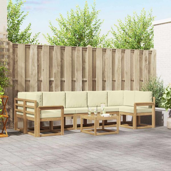 vidaXL Outdoor-Sofagarnitur 6-teilig, 3387374, 8721288778826