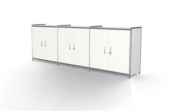 Kerkmann Sideboard breit mit Vorbautürenpaar 2 OH, Artline, B 2360 x T 380 x H 780 mm, Weiß, 13791610