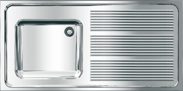 KWC Gewerbespüle, Maxima, Edelstahl, 1200x382x600 mm, Tropfteil rechts, 2000057641