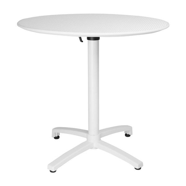 Bolero Klappbarer Tisch aus Polypropylen 800mm Weiß, FT620