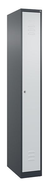 C+P Umkleidespind Classic PLUS, 1850x250x500mm, 7016/7035, Zylinderschloss, 080000-19 S10030