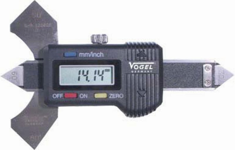 Vogel Germany Digital-Schweißnahtlehre, mit Datenausgang RS 232 C, 0 - 20 mm / 0 - 0.8 inch, 474410