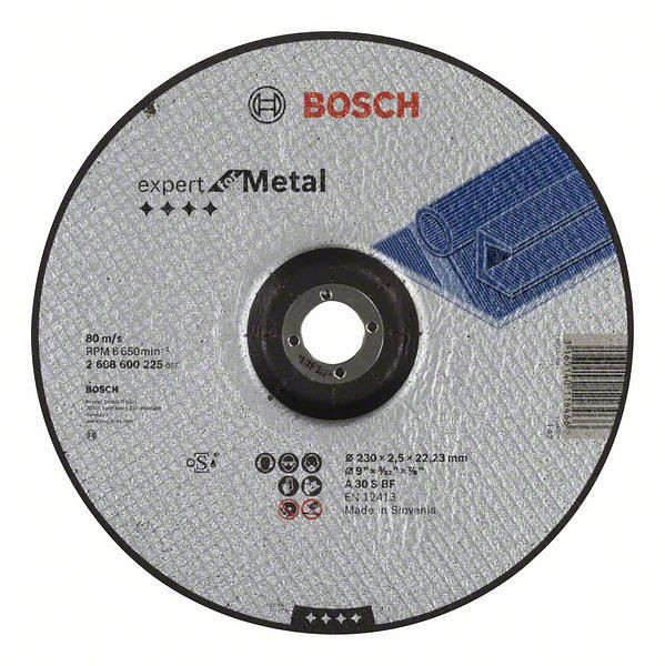 Bosch Trennscheibe gekröpft Expert for Metal A 30 S BF, 230 mm, 2,5 mm, VE: 25 Stück, 2608600225