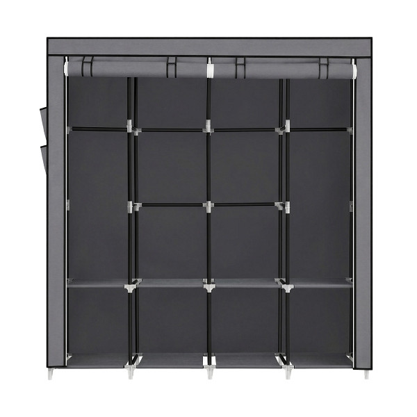SONGMICS Garderobe, Hell Grau, 170x45x167 cm, RYG094G02