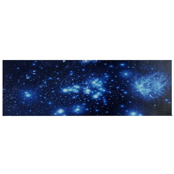 Mendler LED-Bild, Leinwandbild Leuchtbild Wandbild, Timer, 120x40cm Sternenhimmel, 36626
