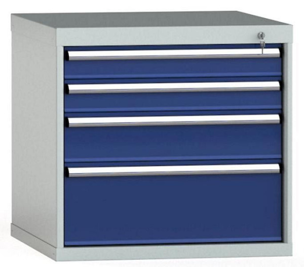 KLW Schubladenschrank 700 x 725 x 750 mm H x B x T, Einbaumaß: 600 mm, Einteilung: 36x36 Einheiten, VU / 200 kg, SGB0700-04UP-001