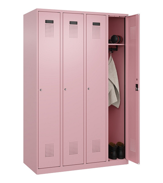 C+P Spind Evolo PLUS, 4 Abteile, 1850x1200x500mm, 3015/3015, Verschluss Zylinderschloss, Ablageböden 4, 049000-40 S10051