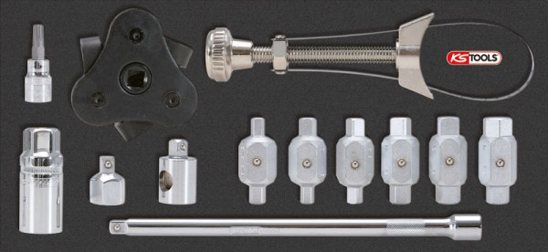 KS Tools Ölablassschrauben- und Ölfilter-Satz, 13-teilig, 150.9300