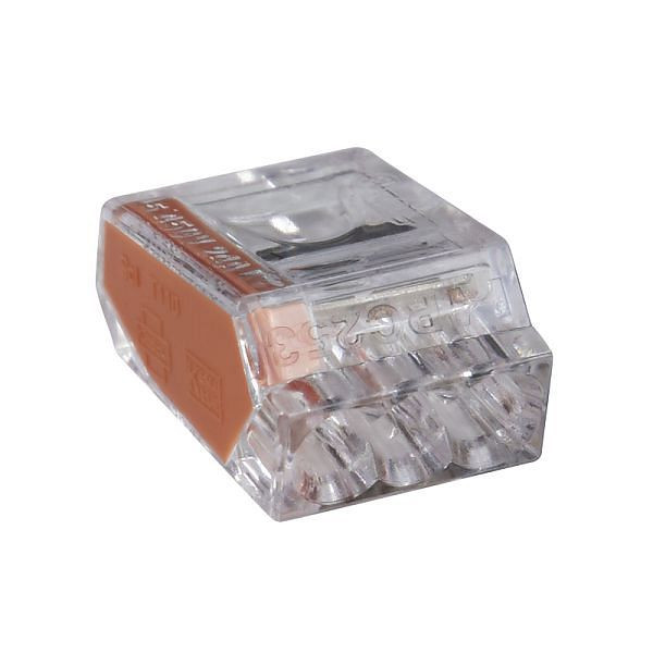 Haupa Verbindungsklemmen transparent, 3-polig, VE: 100 Stück, 265014
