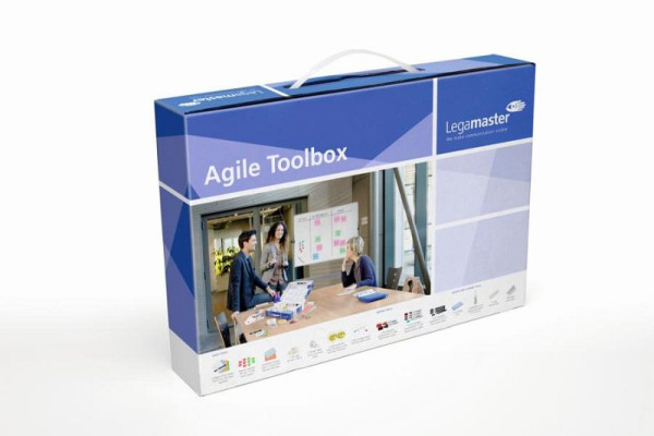 Legamaster Agile Toolbox, Zubehörset für Projektmanagement inkl. Planning Poker Karten, 7-125400