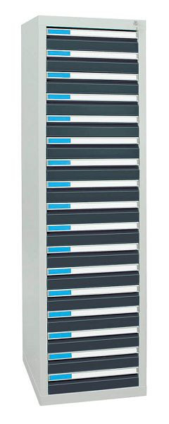 stumpf Schubladenschrank Serie ESTA, RAL 7035/7016, 17 Schubladen (17x100 mm), 7605171