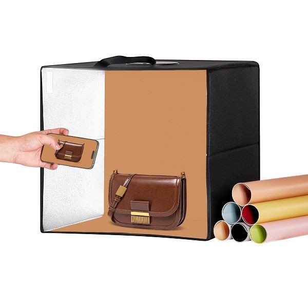 VEVOR Fotobox 410x400x390mm Fotostudio Set Lichtbox, Fotografie 5600K 120LED, SYDXNJBH16ING11SXV9