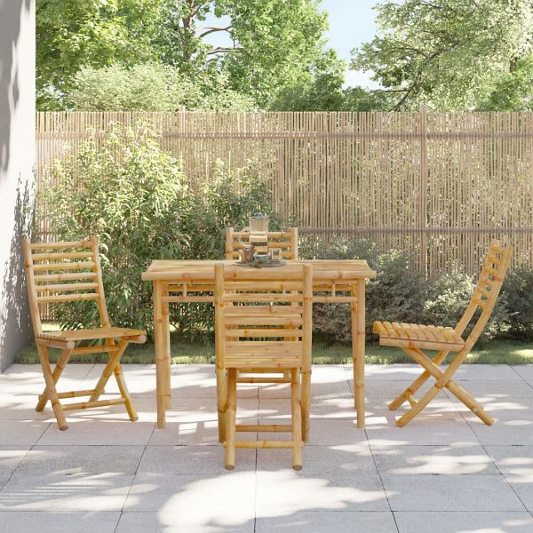 vidaXL 5-tlg. Garten-Essgruppe Bambus, Top-Qualität, 3278520