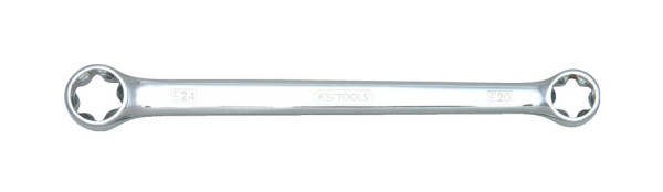 KS Tools CHROMEplus Torx-E-Doppel-Ringschlüssel, E6xE8, 518.0861