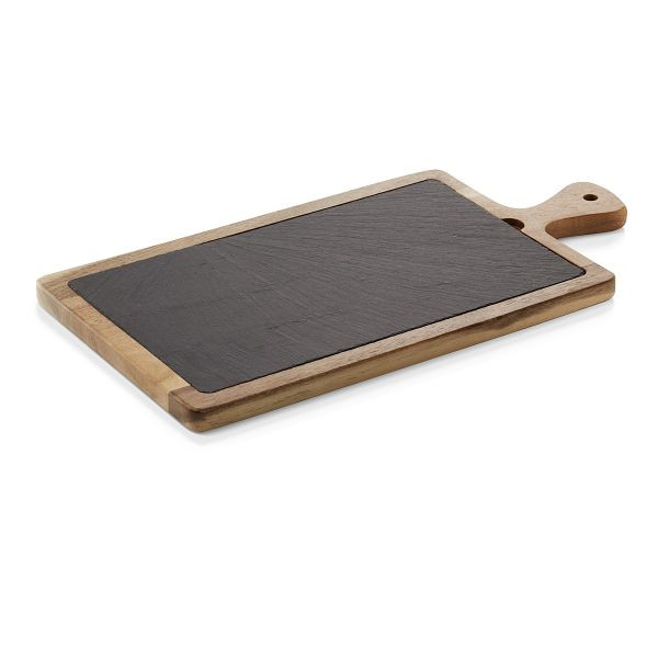 WAS Servierbrett Natural Slate Serving Board, 40,7 x 20,2 x 2 cm, 3318041