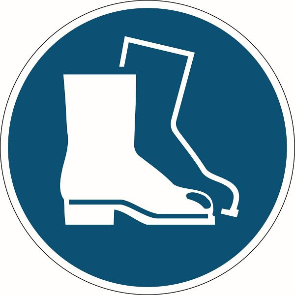 DURABLE Sicherheitskennzeichen "Fußschutz benutzen", blau, 173306