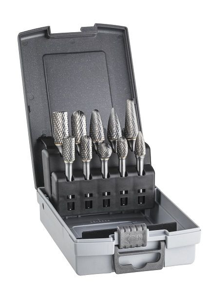 HiKOKI 6 mm HM-Fräser-Set 10-tlg., allgemeine Anwendungen, 780789