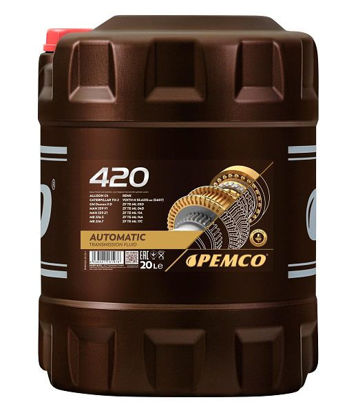 PEMCO Getriebeöl 420 ATF IID, VE: 20 l, PM0420-20, 4036021161976