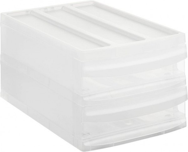 Rotho Schubladenbox M Duo SYSTEMIX, transparent, 1114500096WS