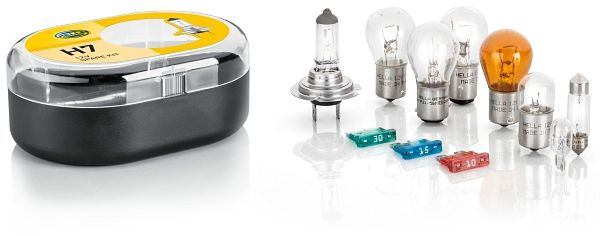 HELLA H7-Glühlampensortiment, 12V, Box, 11 Lampen, 8GH 007 157-901