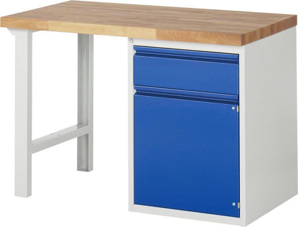 RAU Werkbank 7502I1, B1250xT700xH890mm, 1xSchublade-TA, 1xTür, 03-7502I1-127R4M.11