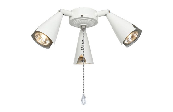 CasaFan Deckenventilator Leuchte 5-II Lack weiß 3 Strahler, 1113