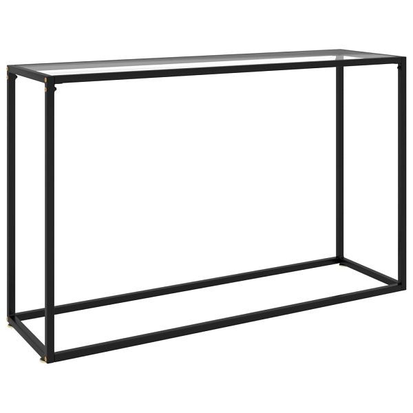 vidaXL Konsolentisch Transparent 120x35x75 cm Hartglas, 322815