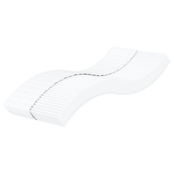 vidaXL Schaumstoffmatratze Weiß 100x200 cm Härtegrad H2 H3, 356342