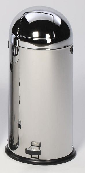 VAR Abfallsammler 52 L mit Fußpedal, Edelstahl, 43137, 4030695431373