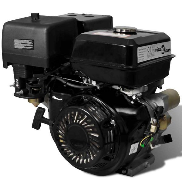 vidaXL Benzinmotor 15 PS 11 kW Schwarz, 141247, 8718475886662
