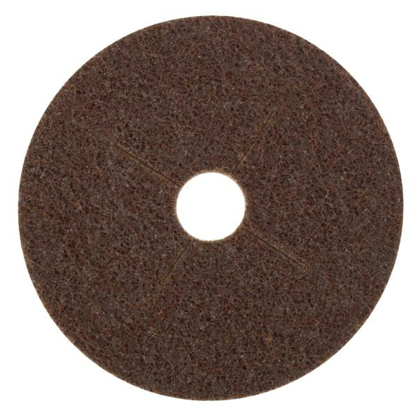 3M Scotch-Brite Vliesscheibe SC-DB, braun, 115 mm x 22 mm, A CRS, VE: 10 Scheiben, 7000077853