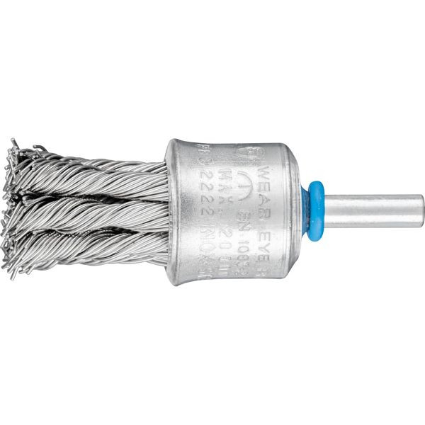 Pferd Pinselbürste mit Schaft, gezopft PBG 2323/6 INOX 0,60, VE: 10 Stück, 43208032