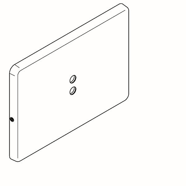 KWC Edelstahlabdeckplatte, A3000open, 207x147 mm, 2000109488