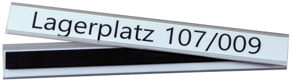 Eichner Etikettenhalter magnetisch, Maße: 25 x 200 mm, VE: 50 Stück, 9218-03033